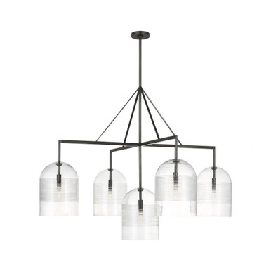 Leano 5W 5 LED Chandelier 52 Inch Wide by Visual Comfort Modern - SLCH636