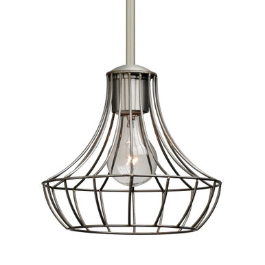 Spezza 7 1 Light Stem Pendant In Industrial Style 7.25 x 8 Inches by Besa  - 1TT-SPEZ