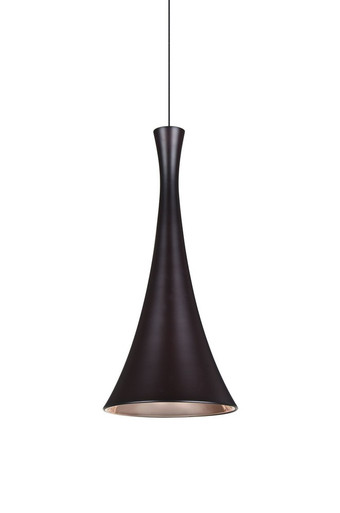 Rondo 10W 1 LED Cord Mini Pendant with Flat Canopy 7.88 x 16.85 In by Besa - 1XT-RONDO