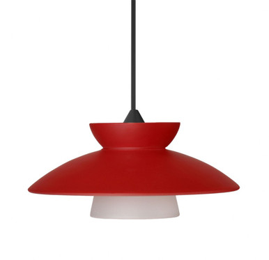 Trilo 7 1 Light Small Cord Pendant by Besa - 1XT-TRILO7