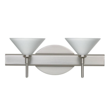 Kona 2 Light Vanity Light 14.63 Inch Wide by Besa - 2SW-KONA