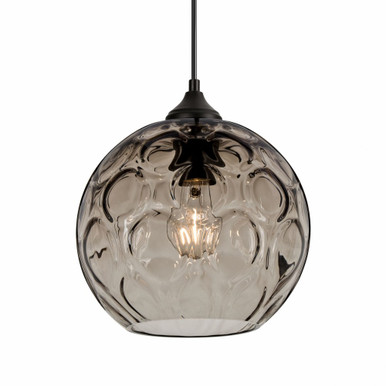 Bombay 8W 1 LED Outdoor Small Pendant by Besa - OP-BOMY-EDIL-BK