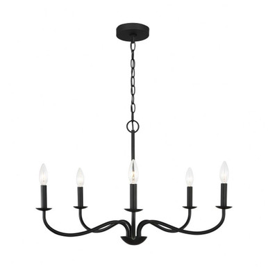 Abells 5 Light Chandelier 18 Inch Tall and 28 Inch Wide by Generation - GLC1205