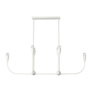 Maya 6 Light Linear Chandelier 17.25 Inch Tall X 48 Inch Wide by Generation - GLC1226
