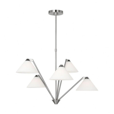 Werley 5 Light Chandelier 21.25 Inch Tall and 30.38 Inch Wide by Generation - GLC1255