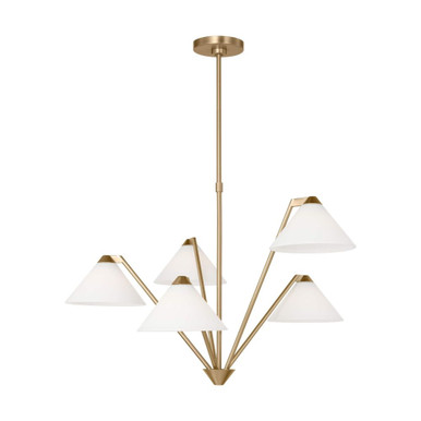 Werley 5 Light Chandelier 21.25 Inch Tall and 30.38 Inch Wide by Generation - GLC1255