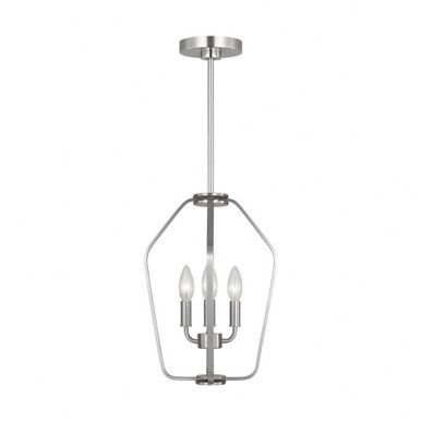 Kennan 3 Light Chandelier 15 Inch Tall and 11 Inch Wide by Generation - GLC1283