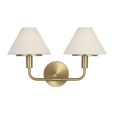 Mendota 2 Light Medium Wall Sconce 11 Inch and 18 Inch Wide by Generation - GLW1022