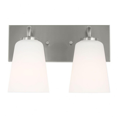 Miles 2 Light Medium Bath Vanity 8 Inch Tall and 12 Inch Wide by Generation - GLV10-2