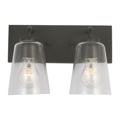 Miles 2 Light Medium Bath Vanity 8 Inch Tall and 12 Inch Wide by Generation - GLV10-2