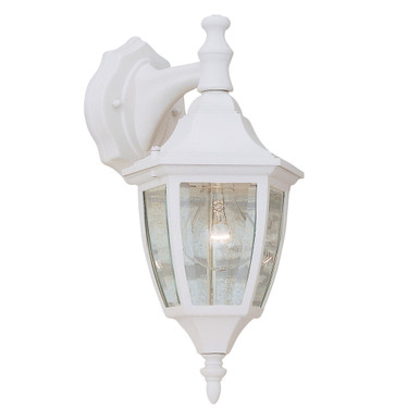 Budget Cast Aluminum 1 Clear Beveled Wall Lantern by Designers Fountain - 2461