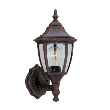 Budget Cast Aluminum 1 Light Outdoor Wall Lantern by Designers Fountain - 2462