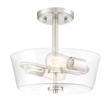 Westin 2 Light 12 Inch Wide Semi Flush Mount by Designers Fountain - 95711