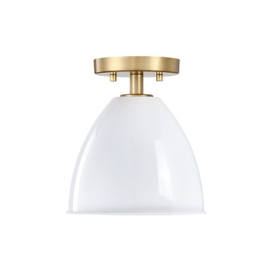 Biba 1 Light Semi Flush Mount 9 Inch X 8.25 Inch Wide by Designers Fountain - BIBA-SF
