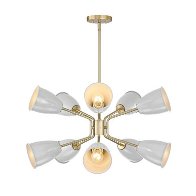 Biba 10 Light Chandelier 15.75 Inch X 28.5 Inch Wide by Designers Fountain - BIBA-10CH