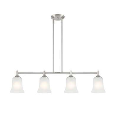 Bronson 4 Light Oversized Island Pendant by Designers Fountain - D278M-IS-BN