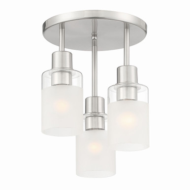 Cedar Lane 3 Light 11 Inch Wide Semi Flush Mount by Designers Fountain - D236M-SF