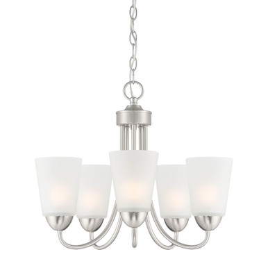 Malone 5 Light Small Chandelier by Designers Fountain - D267M-5CH-BN