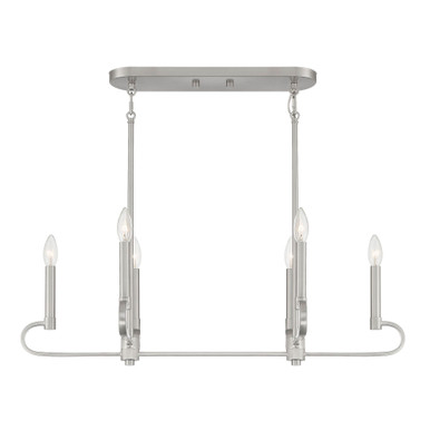 Summit 6 Light Oversized Island Pendant by Designers Fountain - D269C-IS-MB
