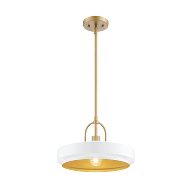 Odea 1 Light Pendant 9.25 Inch Tall and 14 Inch Wide by Designers Fountain - D295M-14P