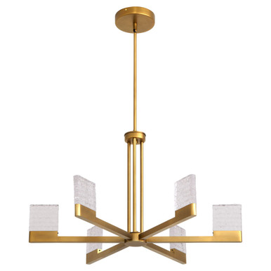 Gamma 5W 6 5CCT LED Chandelier 17 Inch Tall and 30 Inch Wide by Oxygen - 3-650