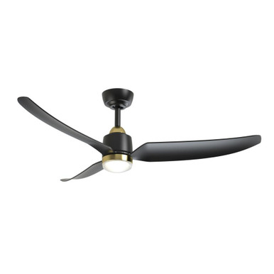 Hugo 3 Blade Ceiling Fan with Light Kit 12.88 Inch X 52 Inch Wide by Kuzco - CF72952
