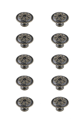 Corio 0.9 Inch Mushroom Knob (Pack of 10) by Elegant Decor - KB2011-10PK