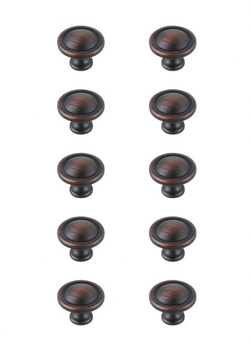 Garlande 1.2 Inch Mushroom Knob (Pack of 10) by Elegant Decor - KB2007-10PK