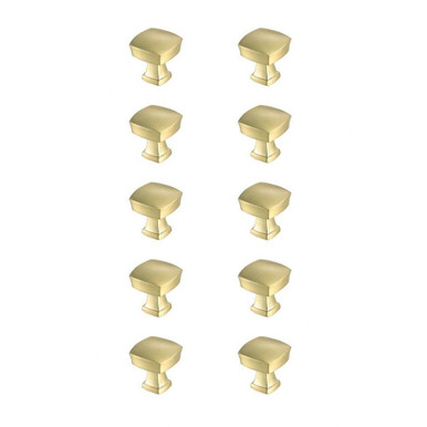 Irvin 1.3 Inch Square Knob (Pack of 10) by Elegant Decor - KB2022-10PK