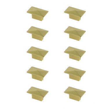 Perry 1.9 Inch Rectangular Knob (Pack of 10) by Elegant Decor - KB2026-10PK