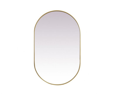 Asha Oval Mirror 48 Inch Tall and 30 Inch Wide by Elegant Decor - MR2A3048