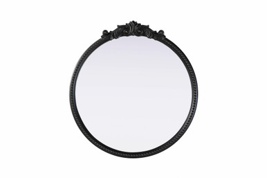 Naomi Round Mirror 32 Inch Tall and 30 Inch Wide by Elegant Decor - MR7G30