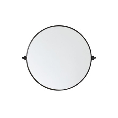 Everly Round Pivot Mirror 30 Inch Tall and 30 Inch Wide by Elegant Decor - MR6B30