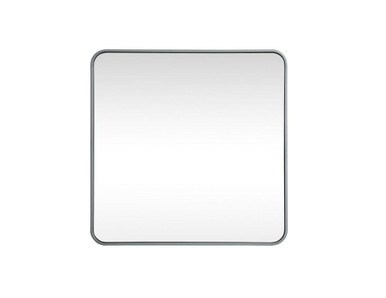 Evermore Soft Corner Square Vanity Mirror 30X30 Inch Wide by Elegant Decor - MR803030