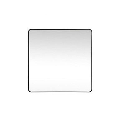 Evermore Soft Corner Square Vanity Mirror 48X48 Inch Wide by Elegant Decor - MR804848