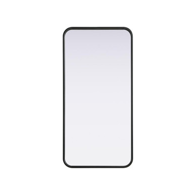 Remy Contour Metal Rectangle Mirror 36 Inch X 18 Inch Wide by Elegant Décor - MR8A1836