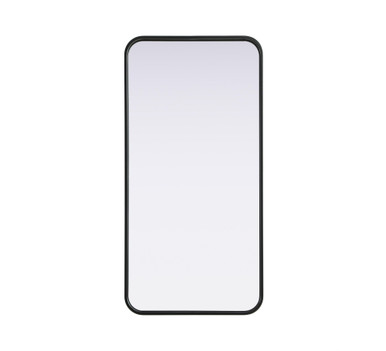 Remy Contour Metal Rectangle Mirror 36 Inch X 18 Inch Wide by Elegant Décor - MR8A1836