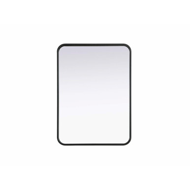 Remy Contour Metal Rectangle Mirror 30 Inch X 22 Inch Wide by Elegant Décor - MR8A2230
