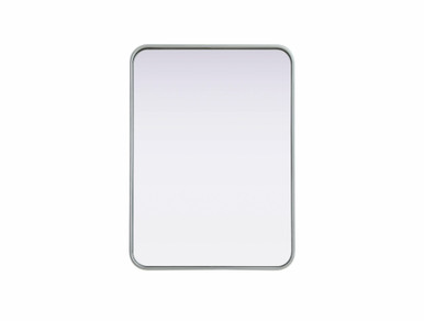 Remy Contour Metal Rectangle Mirror 30 Inch X 22 Inch Wide by Elegant Décor - MR8A2230