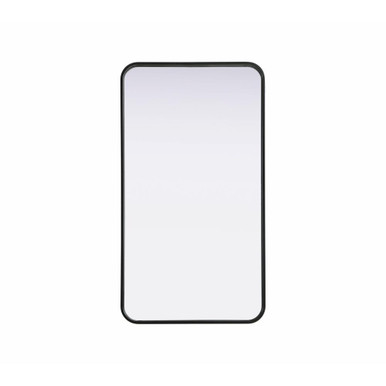 Remy Contour Metal Rectangle Mirror 36 Inch X 20 Inch Wide by Elegant Décor - MR8A2036
