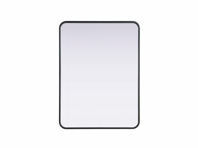 Remy Contour Metal Rectangle Mirror 32 Inch X 24 Inch Wide by Elegant Décor - MR8A2432