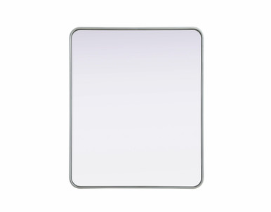 Remy Contour Metal Rectangle Mirror 36 Inch X 30 Inch Wide by Elegant Décor - MR8A3036