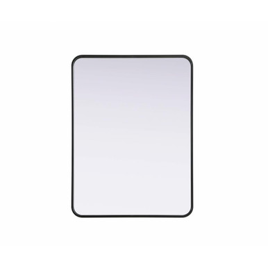 Remy Contour Metal Rectangle Mirror 36 Inch X 27 Inch Wide by Elegant Décor - MR8A2736
