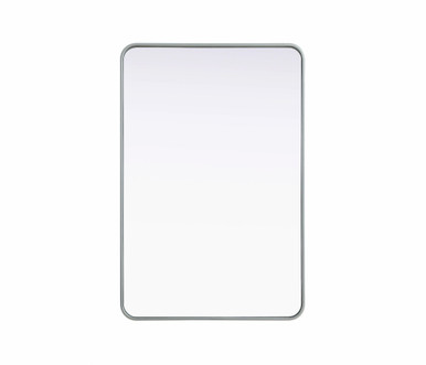 Remy Contour Metal Rectangle Mirror 42 Inch X 28 Inch Wide by Elegant Décor - MR8A2842