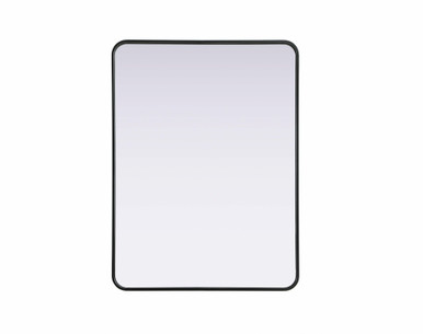 Remy Contour Metal Rectangle Mirror 40 Inch X 30 Inch Wide by Elegant Décor - MR8A3040