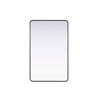 Remy Contour Metal Rectangle Mirror 48 Inch X 30 Inch Wide by Elegant Décor - MR8A3048