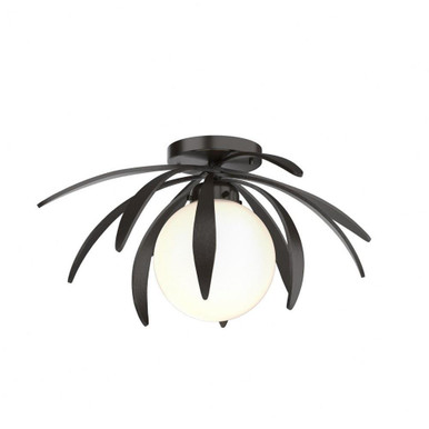 Dahlia 1 Light 21.3 Inch Wide Semi Flush Mount by Hubbardton Forge - 124350HF