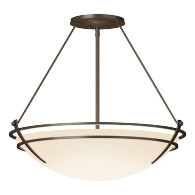 Tryne 3 Light 28.6 Inch Wide Semi Flush Mount by Hubbardton Forge - 124442