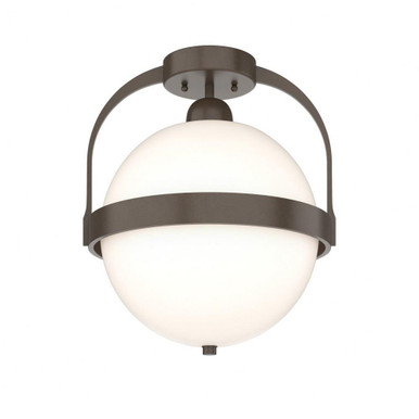 Atlas 1 Light 13.4 Inch Wide Semi Flush Mount by Hubbardton Forge - 121380HF
