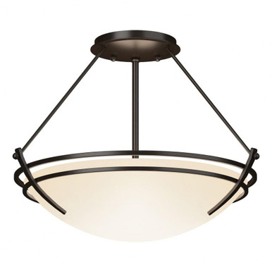 Tryne 2 Light Small Metal Semi Flush Mount by Hubbardton Forge - 124422HF